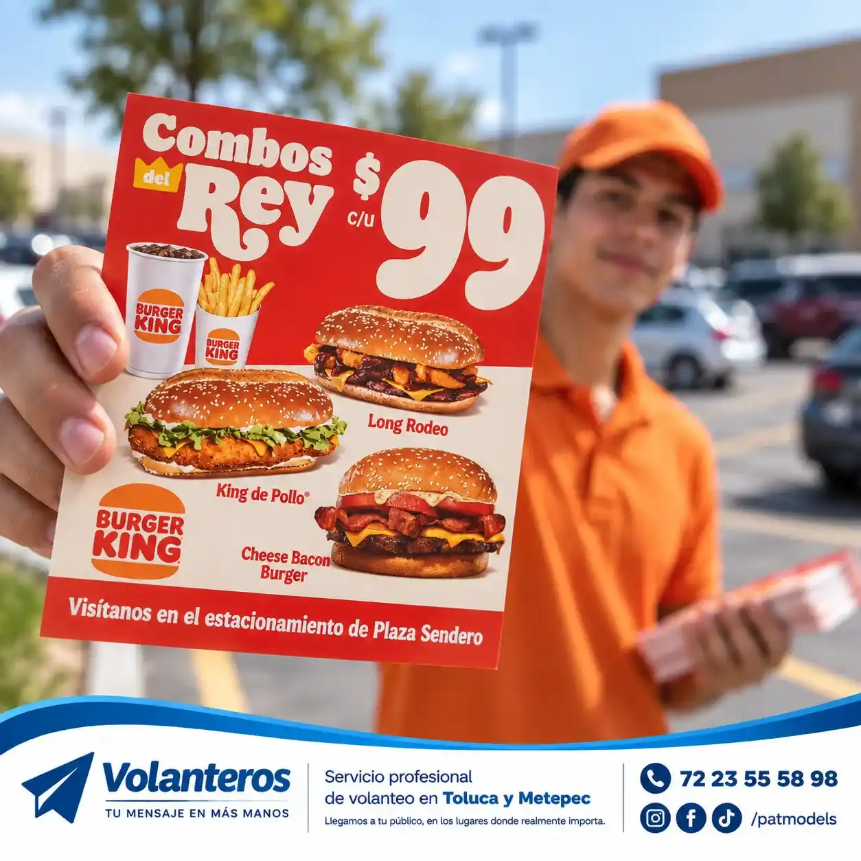 Segunda campaña de volanteo de Burger King en Toluca y Metepec