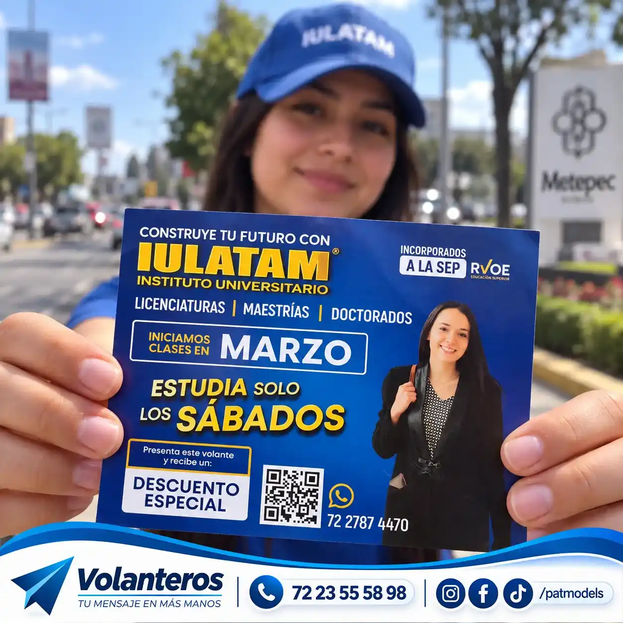 Campaña de volanteo de IULATAM en Toluca y Metepec