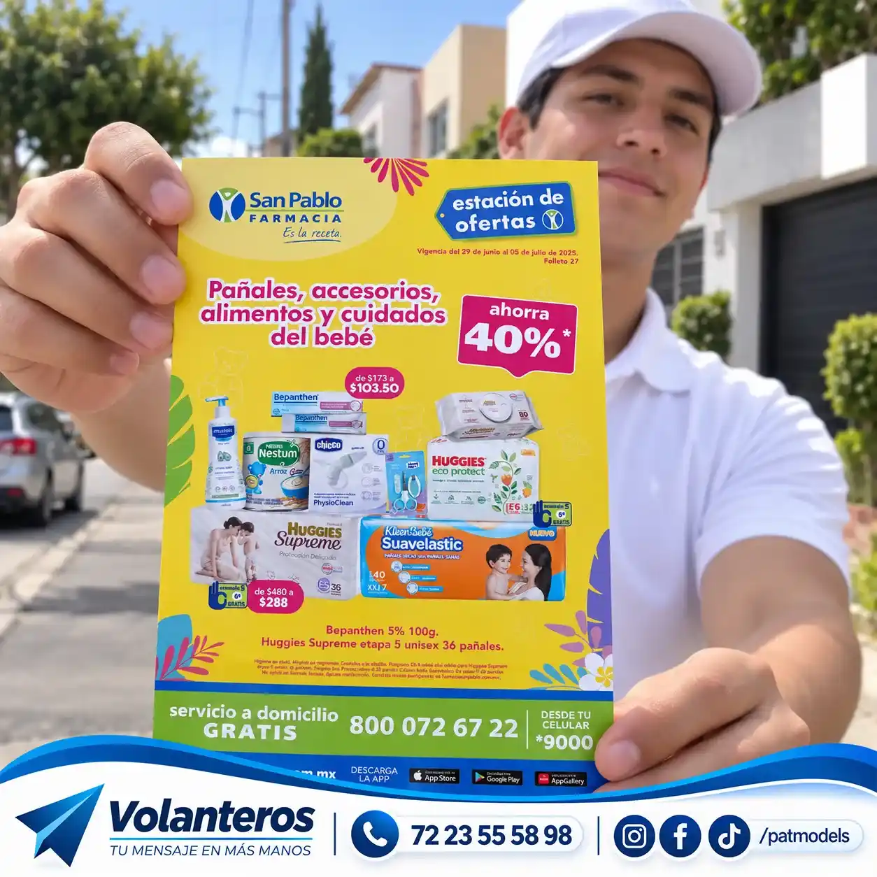 Segunda campaña de volanteo de Farmacias San Pablo en Toluca y Metepec