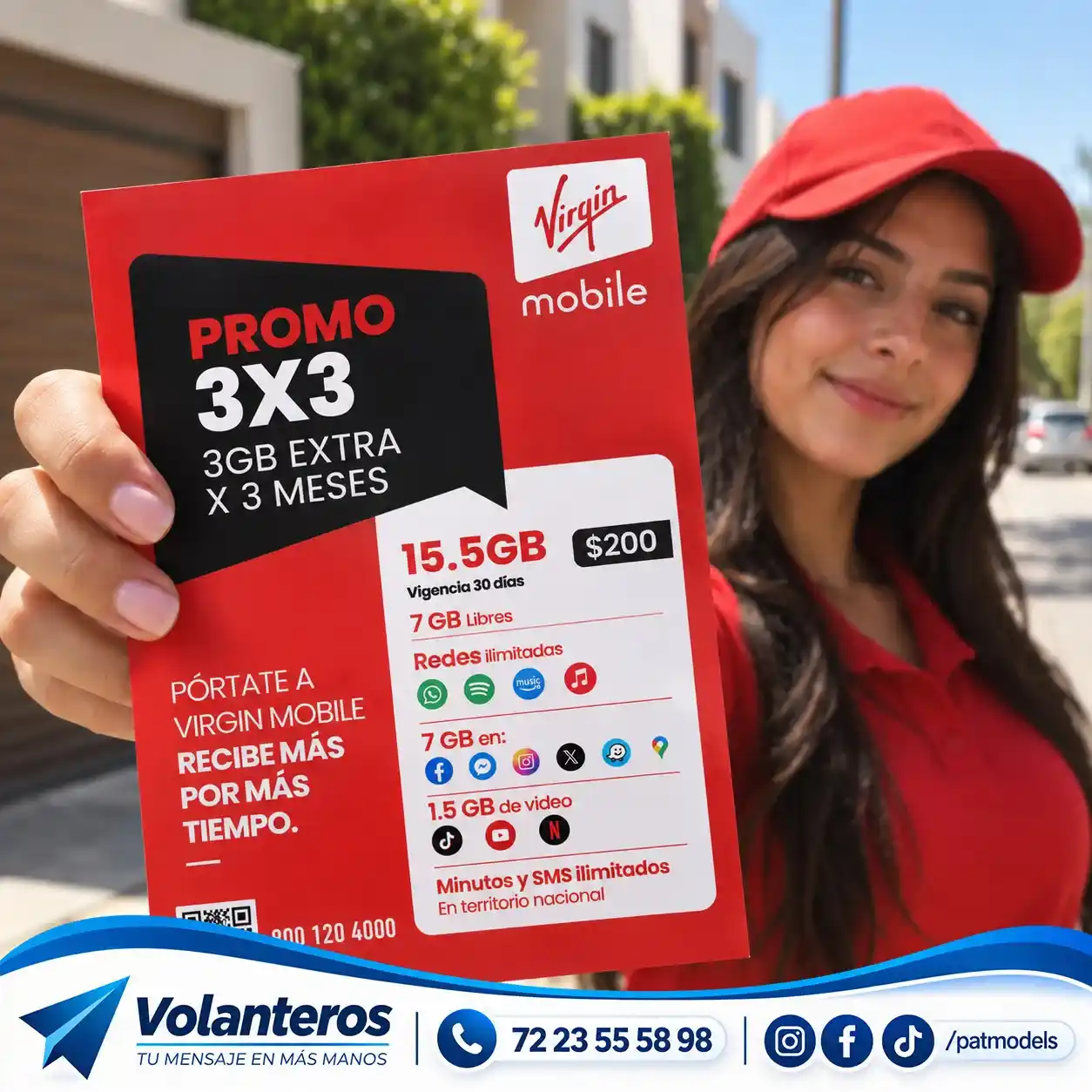 Campaña de volanteo de Virgin Mobile en Toluca y Metepec